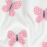 Dzianina dresowa drapana duże motyle | Poppy Fabrics – kość słoniowa/róż,  thumbnail number 2