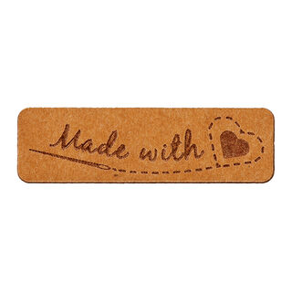 Ozdoba Made with Love – brąz, 