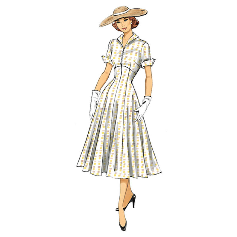 Sukienka 1952 vintage, Butterick 6018|32 - 40,  image number 7