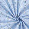 Popelina bawełniana w delikatne kwiaty – jasnoniebieski/beż,  thumbnail number 3