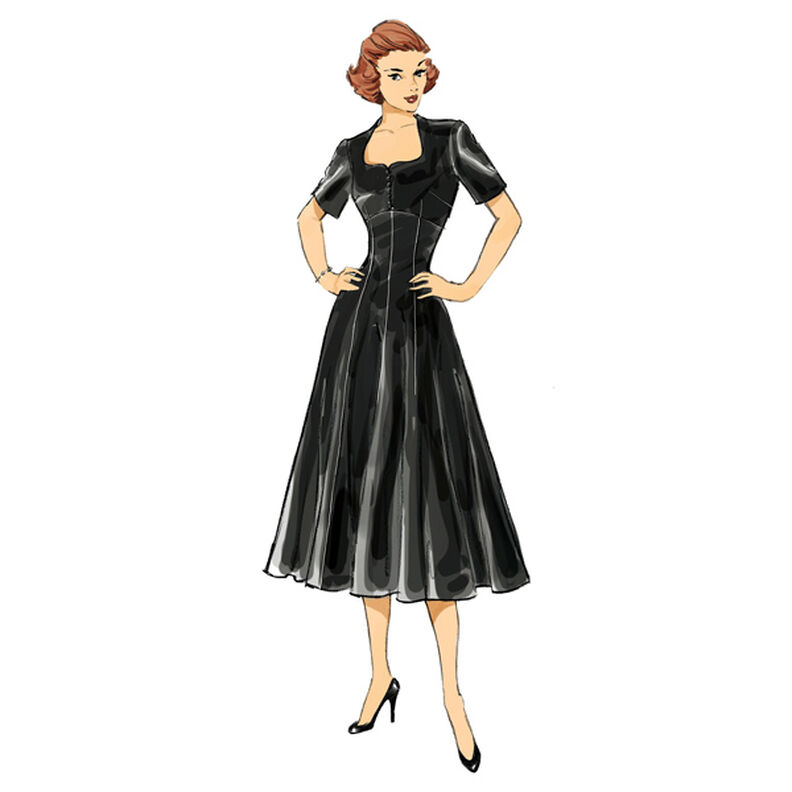 Sukienka 1952 vintage, Butterick 6018|40 - 48,  image number 5