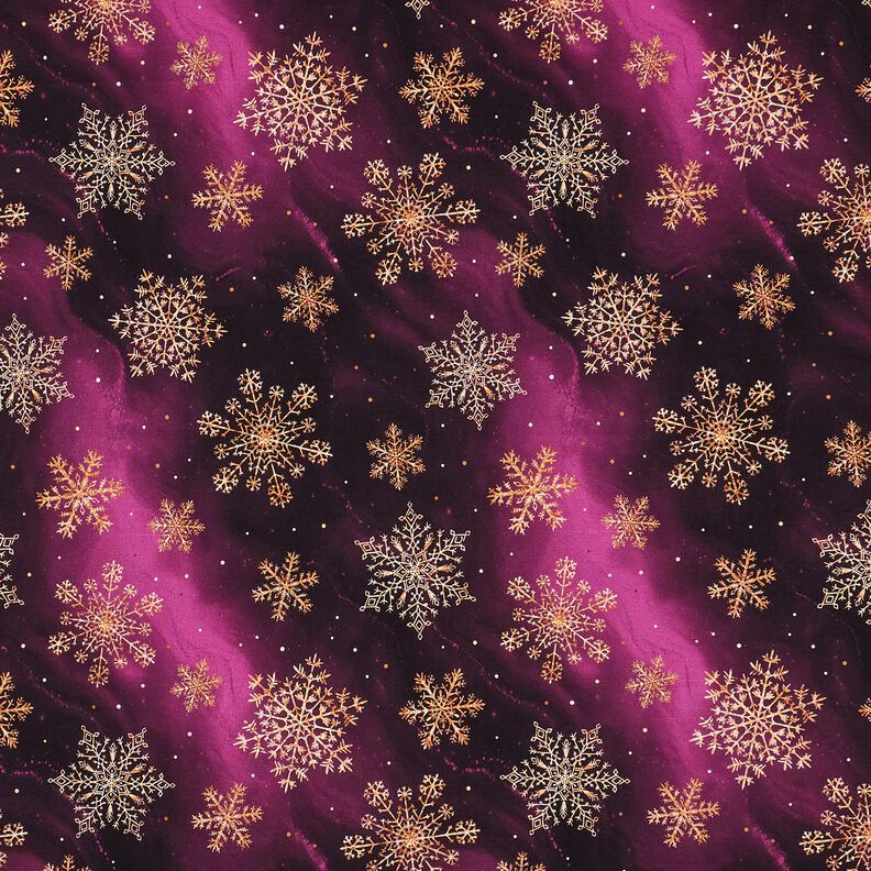 Dzianina dresowa pętelkowa French Terry Droga Mleczna z płatków śniegu | Glitzerpüppi –,  image number 1