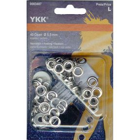 Oczka 2 – srebro | YKK, 