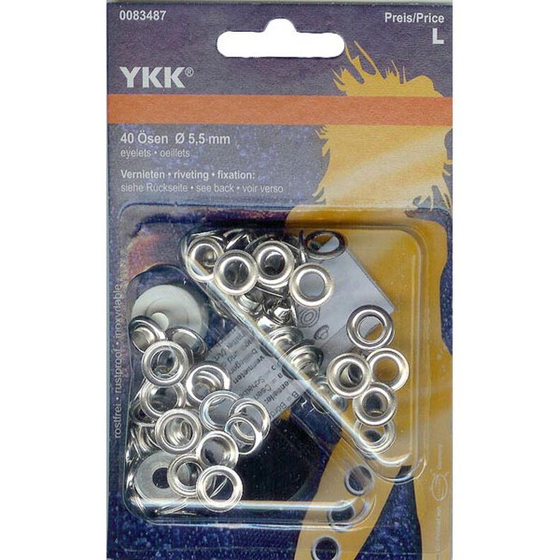 Oczka 2 – srebro | YKK, image number 1