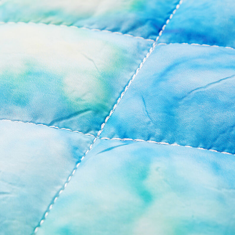 Tkanina pikowana tęcza cieniowana – biel/mix kolorów,  image number 6