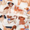 Popelina bawełniana psy nadruk cyfrowy | Poppy Fabrics – mleczna biel,  thumbnail number 3