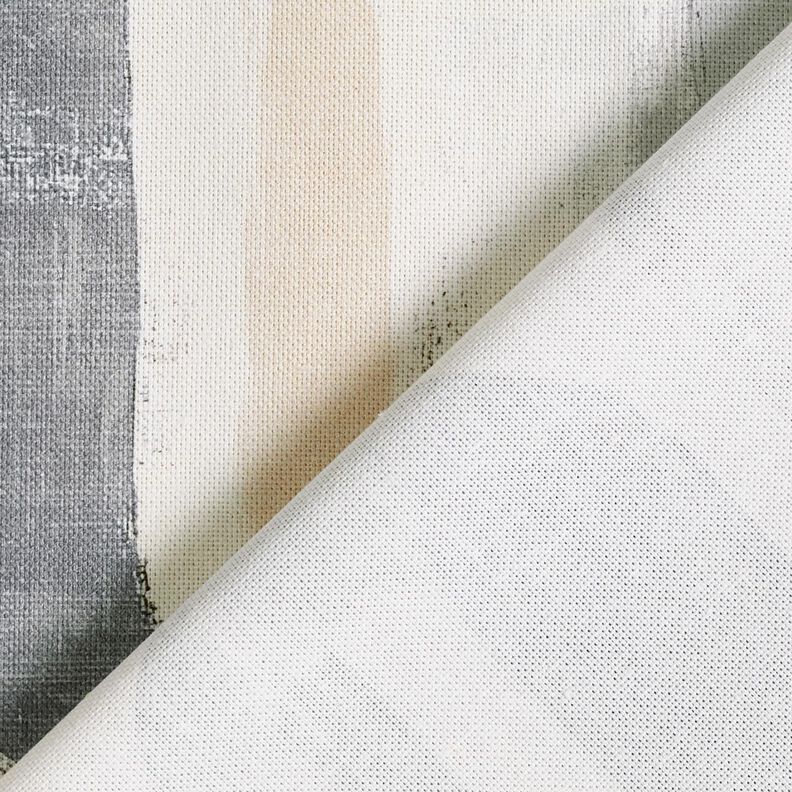 Tkanin dekoracyjna Half panama łuki artystyczne &ndash; jasnobeżowy/szary,  image number 4