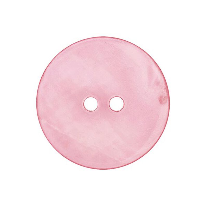 Guzik z masy perłowej Pastelowy - różowy,  image number 1