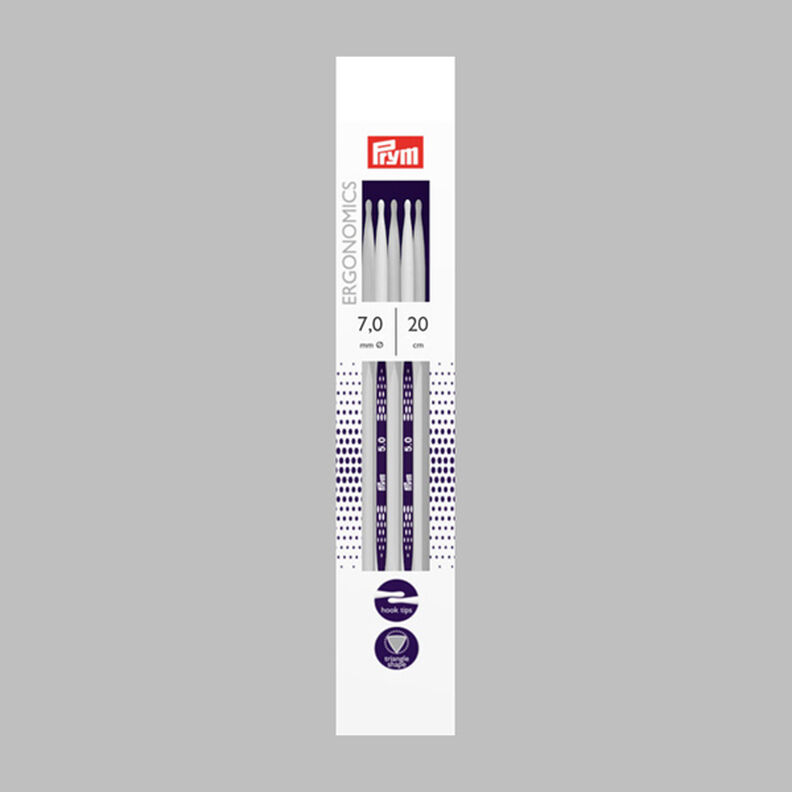 7,0 | 20 cm Druty do skarpet Ergonomics | Prym,  image number 1