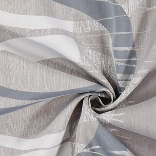 Tkanina zaciemniająca Pasy graficzne – szary | Resztka 130cm, 