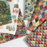 Tkanina dekoracyjna gobelin kolorowe romby retro,  thumbnail number 5