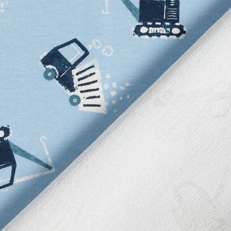 Dzianina dresowa pętelkowa French Terry plac budowy – jasnoniebieski,  image number 4