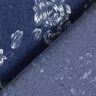 Chambray małe róże – granat/mleczna biel,  thumbnail number 4