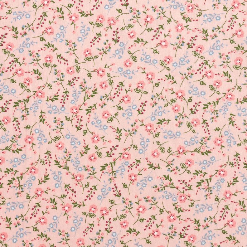 Popelina bawełniana Mille-fleurs – różowy/jasnoniebieski,  image number 1
