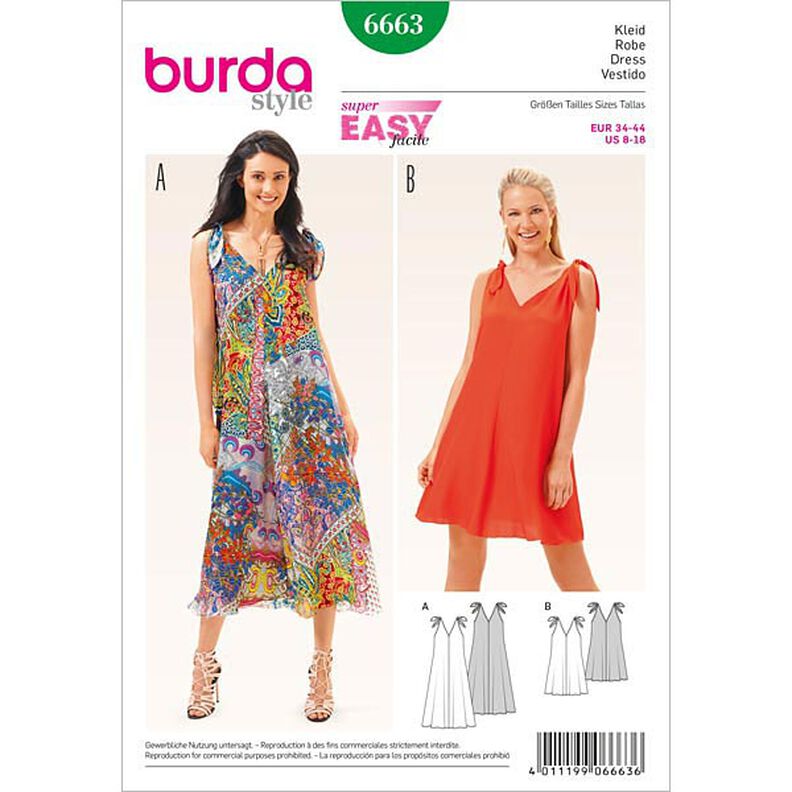 Sukienka, Burda 6663,  image number 1