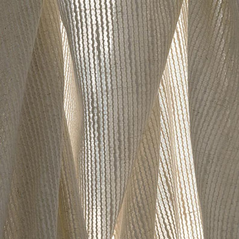 Tkanina na firany tkana struktura 300 cm – jasnobeżowy,  image number 9