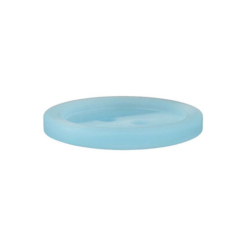 Guzik plastikowy z 2 dziurkami Basic - jasnoniebieski,  image number 2