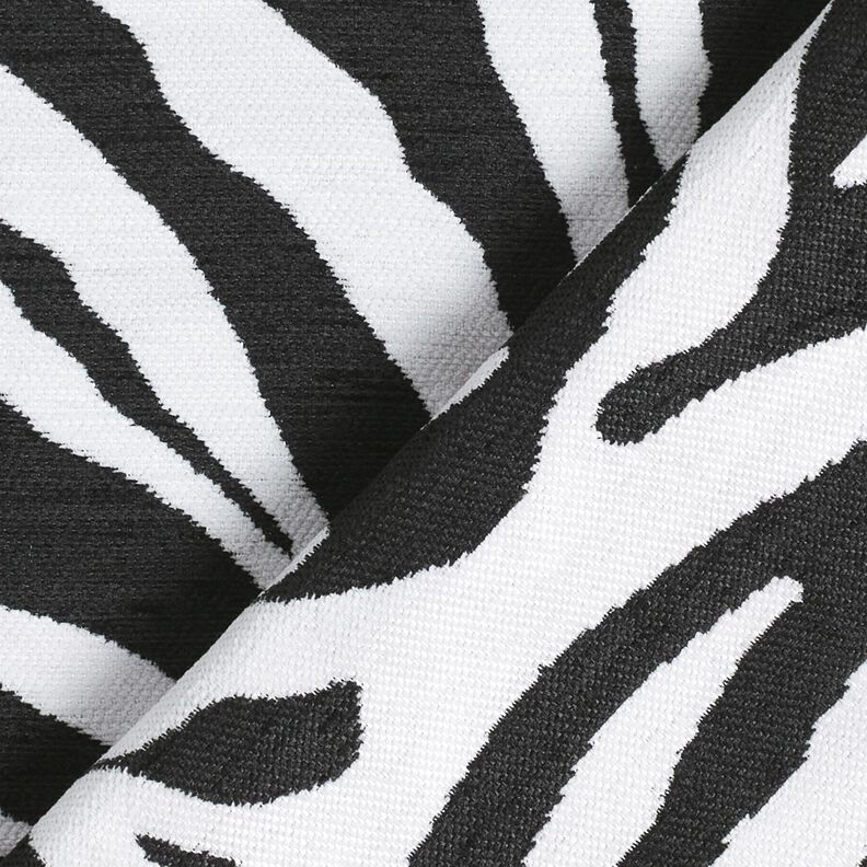 Tkanina tapicerska Żakard zebra – biel/czerń, image number 4