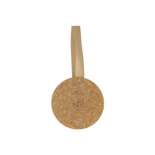 Upięcie do zasłon z zapięciem magnetycznym z łuski ryżowej [21,5cm] – musztarda, 