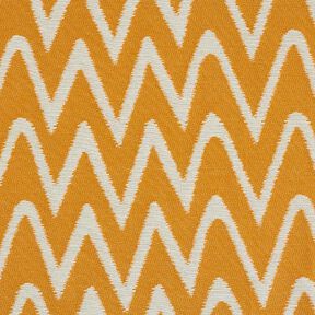 Tkanina outdoor Żakard wzór ikat – musztarda, 