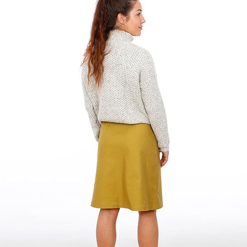 FRAU INA - prosta spódnica z naszywanymi kieszeniami, Studio Schnittreif | XS - XXL,  image number 4