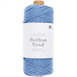Włóczka do makramy Creative Cotton Cord Skinny [3mm] | Rico Design – błękit, 
