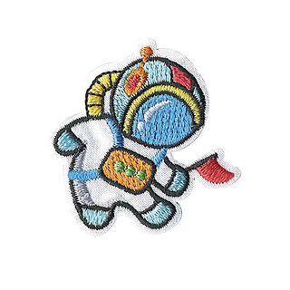 Aplikacja astronauta [ 3 x 3 cm ] – mleczna biel/jasnoniebieski, 
