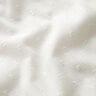 Ażurowa tkanina bawełniana dobby – biel,  thumbnail number 2