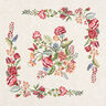 Element dekoracyjny gobelin romantyczny motyw kwiatowy – jasnobeżowy,  thumbnail number 1