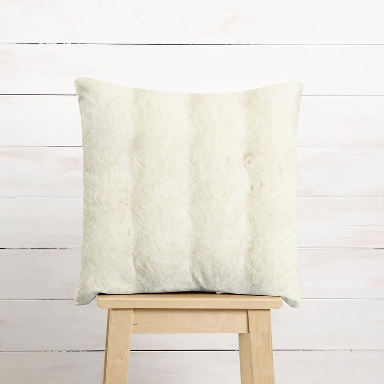 Sztuczne futerko długie włosie &ndash; mleczna biel,  image number 6