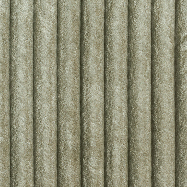 Tkanina tapicerska futrzane paski – jasny khaki,  image number 1
