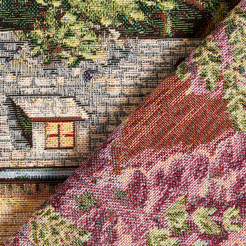Panel dekoracyjny Gobelin romantyczny domek – jasnobeżowy/lawendowy, image number 4