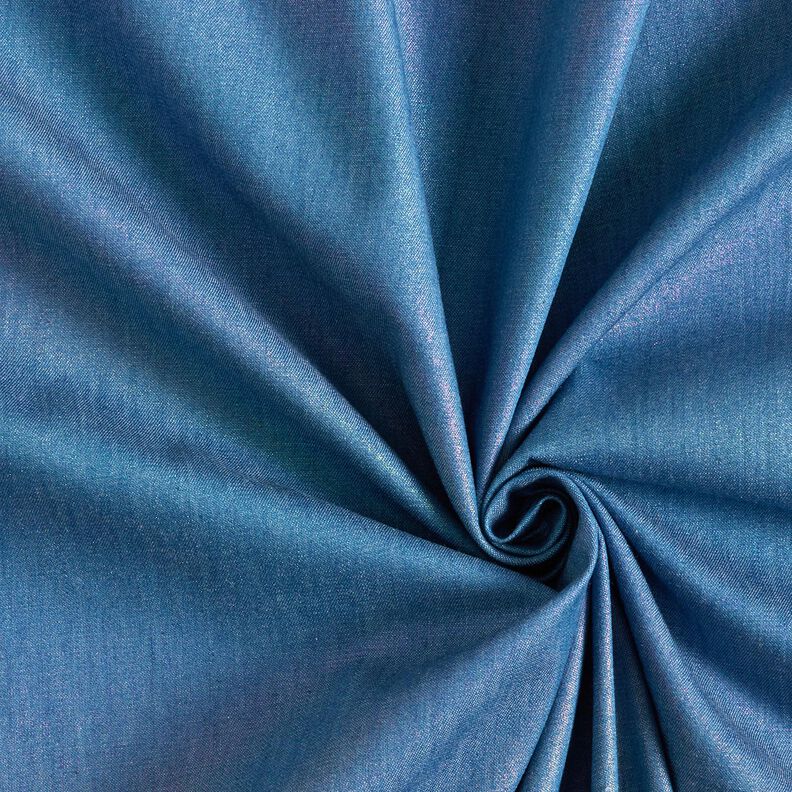 Chambray Tęczowy blask Nadruk foliowy | Poppy Fabrics – dżins/mix kolorów,  image number 3