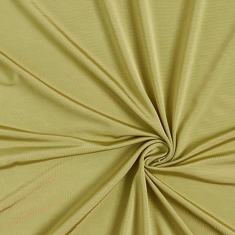 Bardzo elastyczna tkanina trykotowa jednokolorowa – żółtooliwkowy,  image number 1