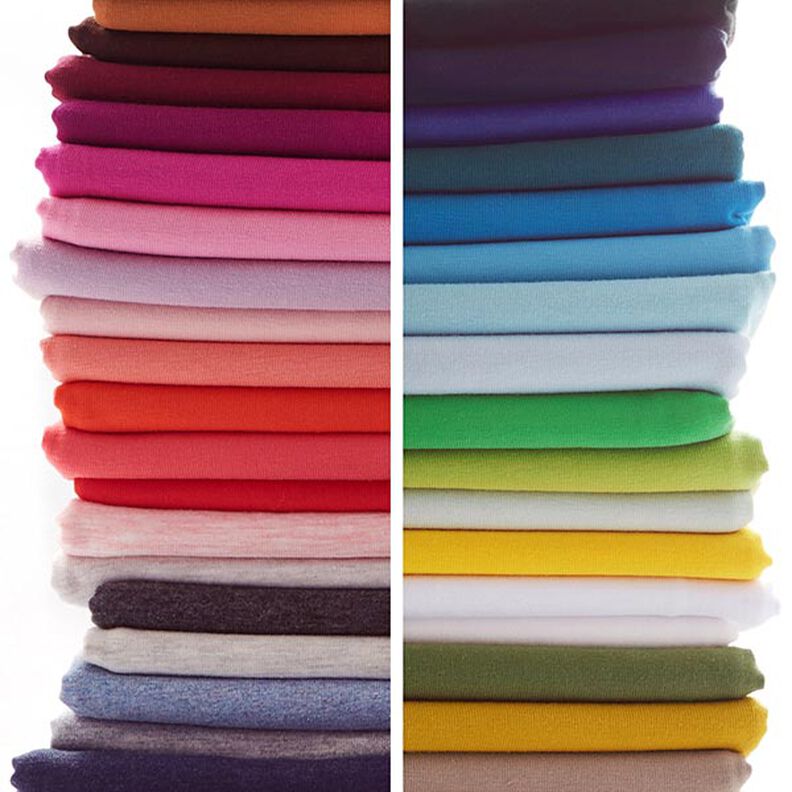 Dżersej bawełniany średniej ciężkości, jednokol. – biel,  image number 7