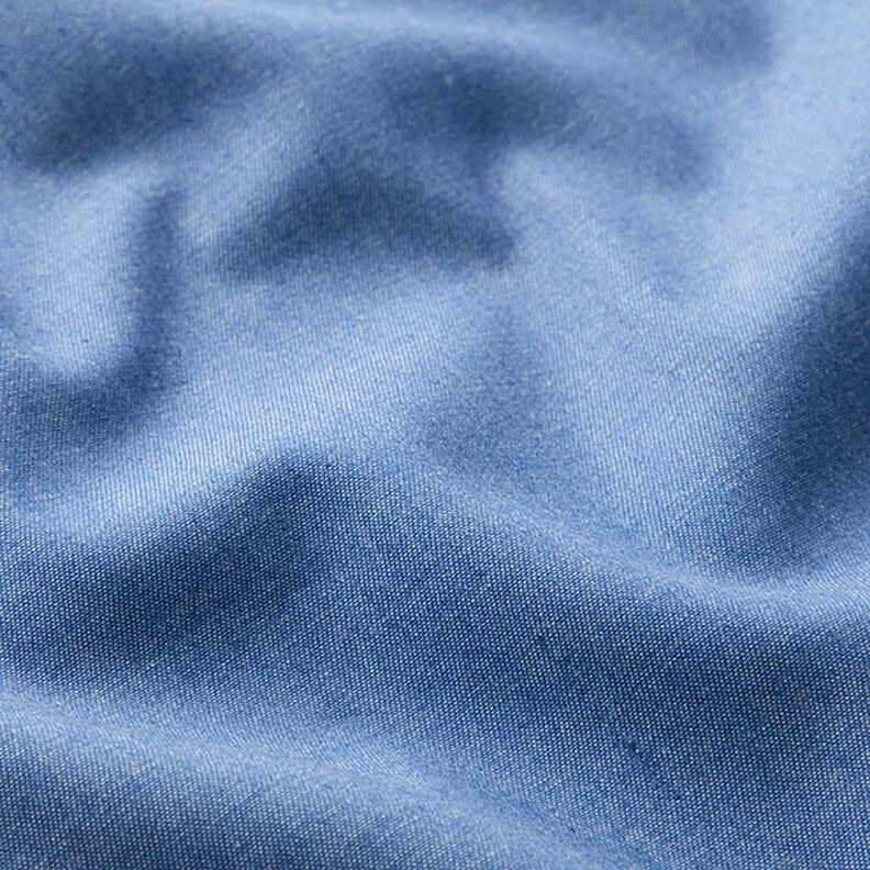 Tkanina bawełniana chambray przypominająca dżins – błękit,  image number 2