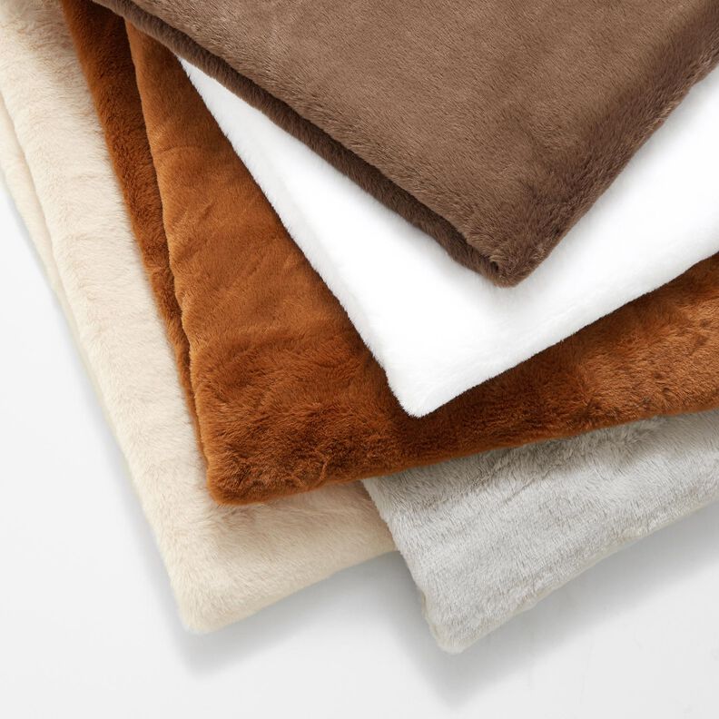 wysokiej jakości, jednokolorowe sztuczne futro – brąz,  image number 4