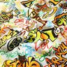 Tkanin dekoracyjna Half panama graffiti – srebrnoszary,  thumbnail number 2