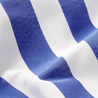 Tkanin dekoracyjna Płótno Paski – błękit/biel | Resztka 80cm, 