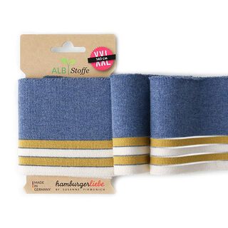DZIANINA ŚCIĄGACZOWA EKO CUFF ME odblaskowa  [140 CM | 8 CM]  | Albstoffe | Hamburger Liebe, 