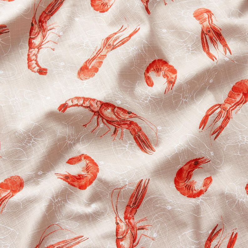 Tkanin dekoracyjna Panama homar – nerkowiec/ognista czerwień,  image number 2