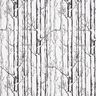 Tkanin dekoracyjna Half panama pnie drzew – mleczna biel,  thumbnail number 1