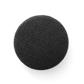 Guzik obciągnięty Classic Poly – czarny, 
