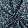 Dżersej bawełniany morze kwiatów – ciemnogranatowy/eukaliptusowy,  thumbnail number 3