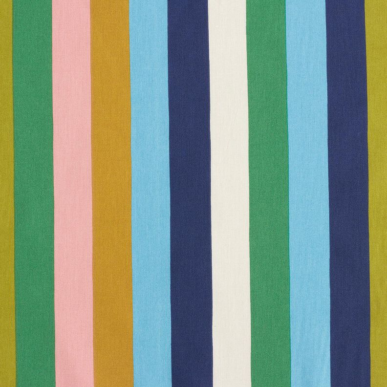 Popelina bawełniana Paski – błękit/zieleń, image number 1