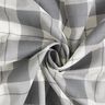 Cienka tkanina bawełniana w kratkę – jasnoszary/biel,  thumbnail number 3