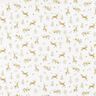 Tkanina bawełniana Kreton renifery i gwiazdy – kość słoniowa/złoto,  thumbnail number 1