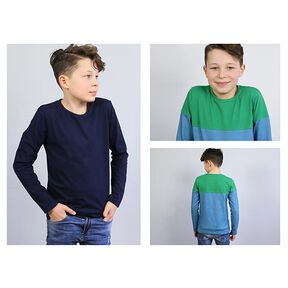 LEVI – bluzka z długim rękawem i blokami kolorów, Studio Schnittreif | 86 - 152, 