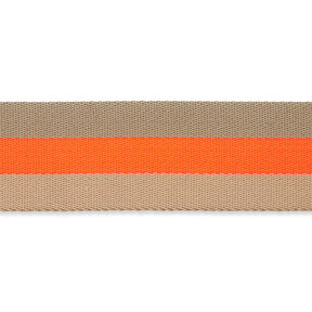 Taśma nośna neonowa [ 40 mm ] – neonowa pomarańcza/beż, 