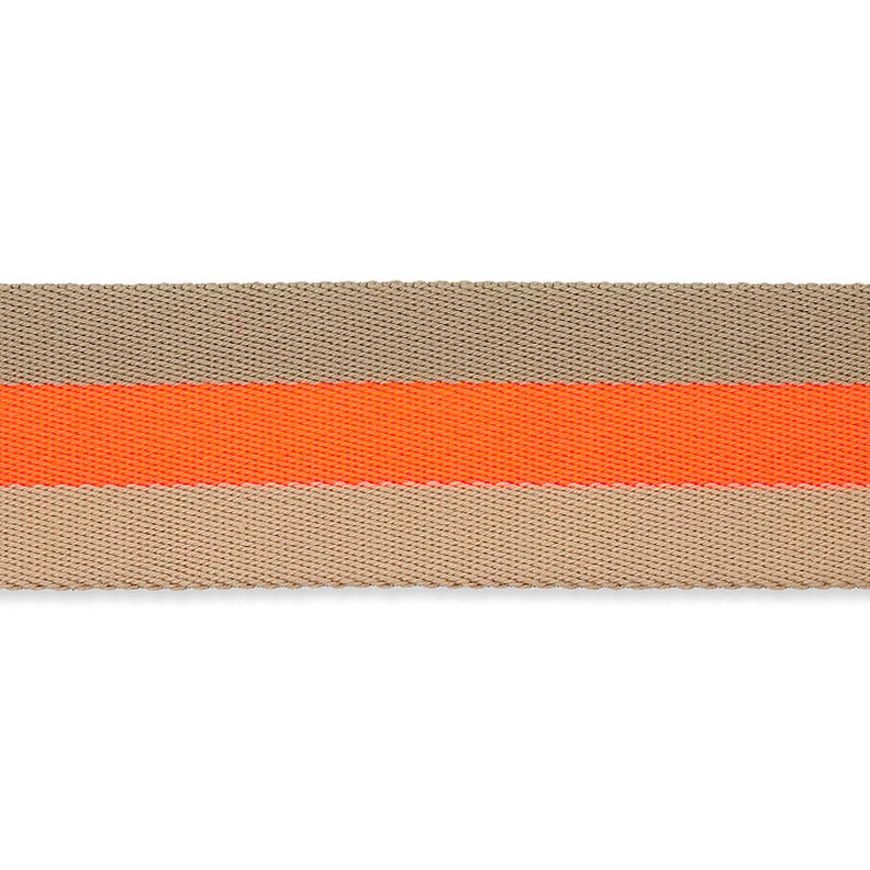 Taśma nośna neonowa [ 40 mm ] – neonowa pomarańcza/beż,  image number 1